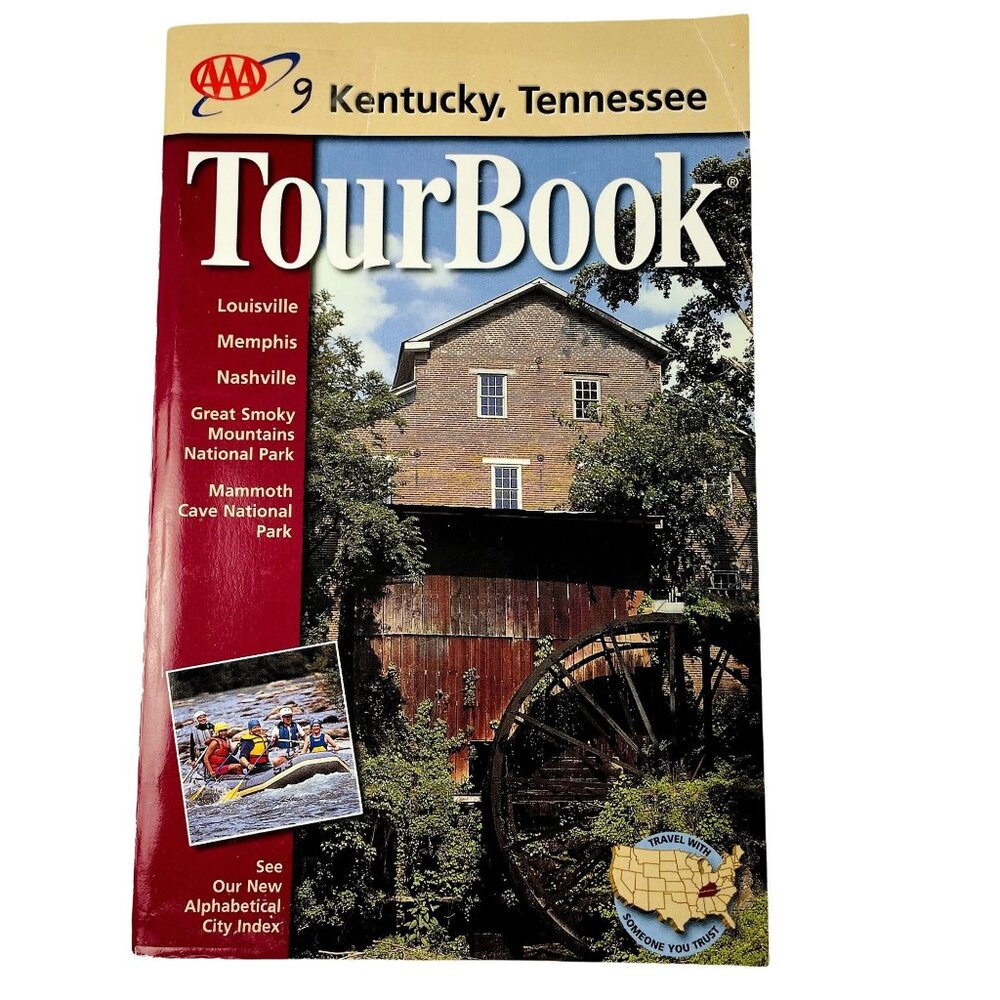 Vintage AAA Kentucky Tennesse Tour Book 1998 Maps Area Sites u